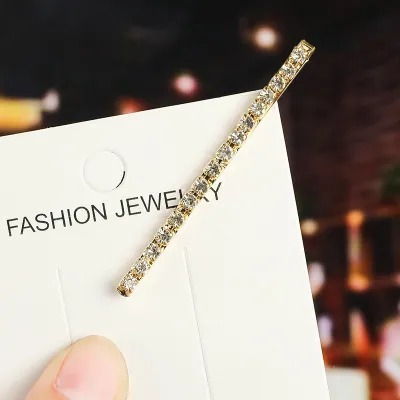 Women's Fashion Multicolor Rhinestone Word Hair Clip