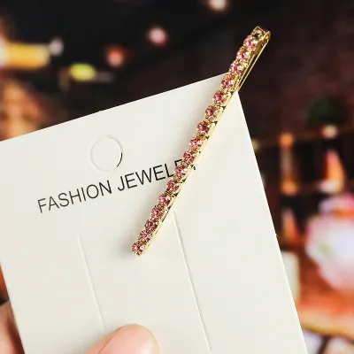 Women's Fashion Multicolor Rhinestone Word Hair Clip