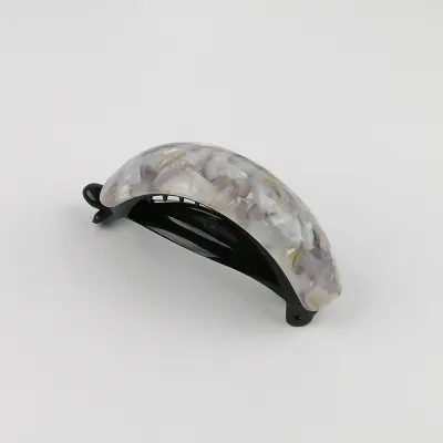 Women Simple Fashion Acetate Leopard Ponytail Clip
