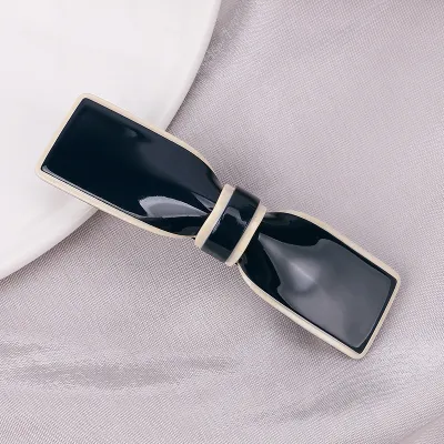 Women Fashion Creative Bow Acrylic Spring Hair Clip