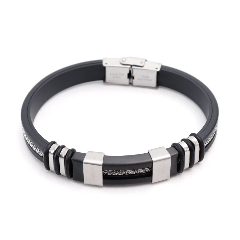 Wholesale Men Fashion Punk Stainless Steel Bracelet
