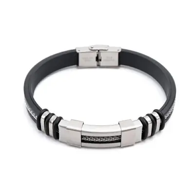 Men Fashion Punk Stainless Steel Bracelet