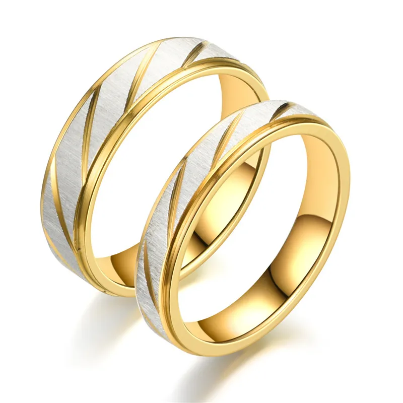 Fashion Couple Stainless Steel Ring Queen Crown