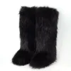 Black Imitation Raccoon Hair