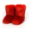 Red Faux Fox Fur