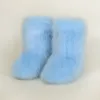 Sky Blue Faux Fox Fur