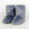 Airy Blue Faux Fox Fur