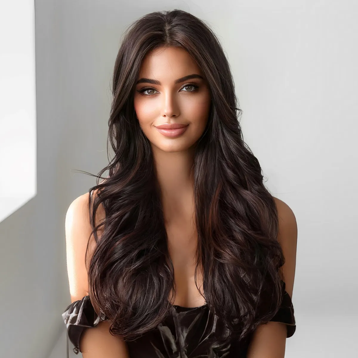 Women's Natural Long Curly Wig