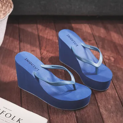 Summer Women Leisure EVA Upper TPR Sole Flip Flops Round Toe