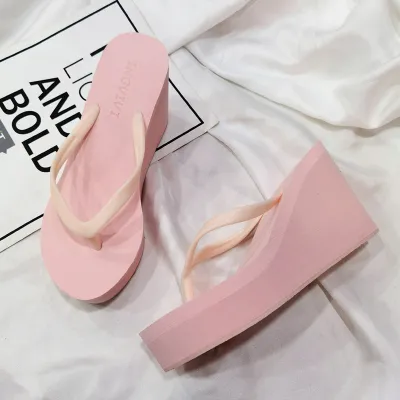 Summer Women Leisure EVA Upper TPR Sole Flip Flops Round Toe