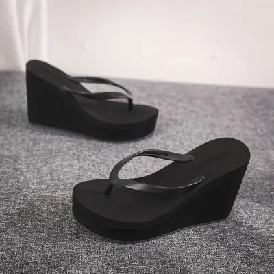 Summer Women Leisure EVA Upper TPR Sole Flip Flops Round Toe