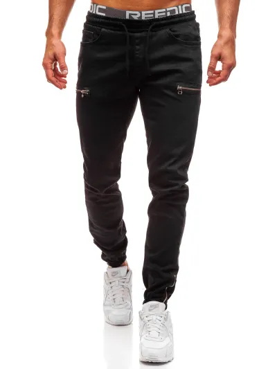 Men Fashion Casual Basic Straight Leg Jogger Denim Jeans