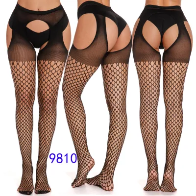 Women Fashion Sexy Mesh Spider Web Skull Pantyhose
