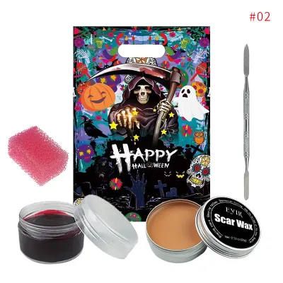 Halloween Scar Makeup Horror Atmosphere Party Makeup Props Realistic Skin Wax