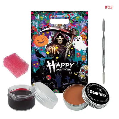 Halloween Scar Makeup Horror Atmosphere Party Makeup Props Realistic Skin Wax