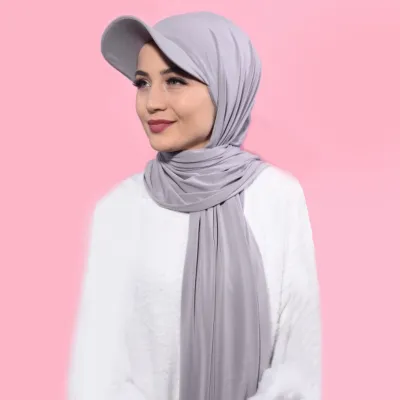Women's Fashion Solid Color One-Piece Sunshade Cap Scarf