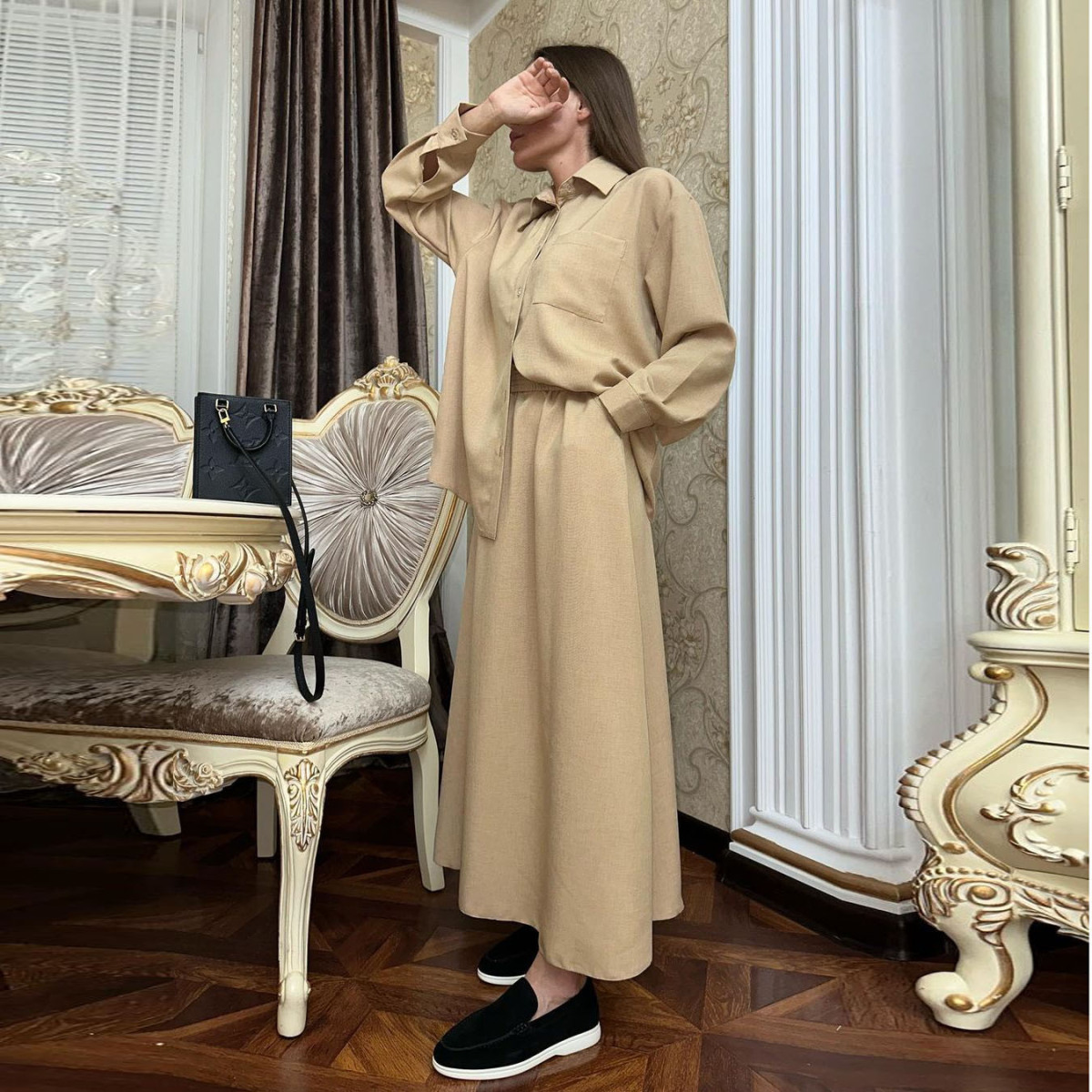 Tシャツ・カットソー BEIGE DETACHABLE WRAP SKIRT Beige mini skirt for Women | THE ATTICO®