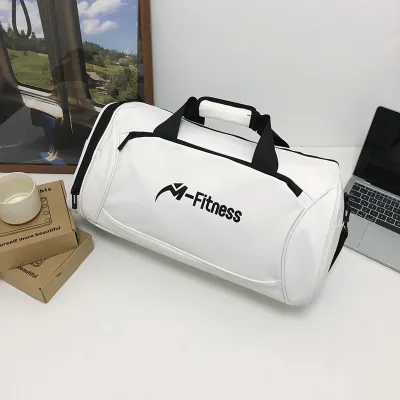 Men Leisure Sports Basic Letter Print Large Capacity Oxford Duffle Bag