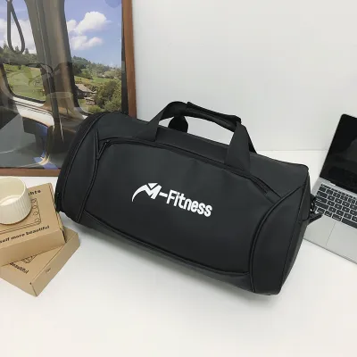 Men Leisure Sports Basic Letter Print Large Capacity Oxford Duffle Bag