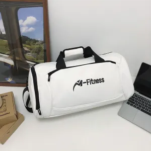 Men Leisure Sports Basic Letter Print Large Capacity Oxford Duffle Bag
