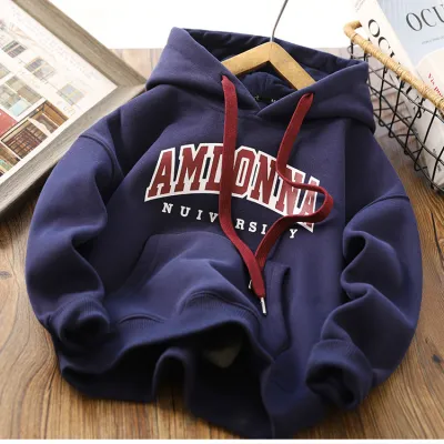 Kids Toddler Big Boys Girls Casual Cute Letter Print Long Sleeve Hoodies