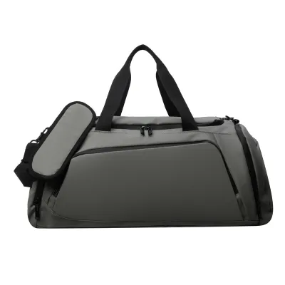 Men's Sports Basic Solid Color Large Capacity Patent Leather Duffle Bag