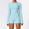 Long Sleeve Shorts Sky Blue