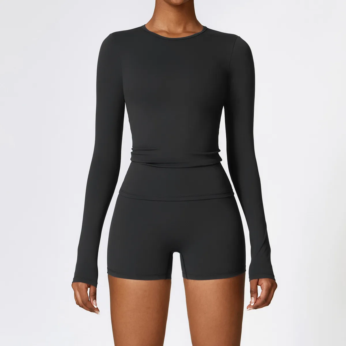 Women's Yoga Sports Two-Piece Set - Sleeveless Top and Tight Fit