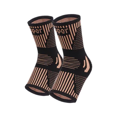 Breathable Nylon Knitted Ankle Protection with Copper Ion for Football Home Fitness