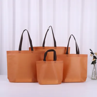 Simple Solid Color Large Capacity Non-Woven Storage Bag 10pcs-Bag