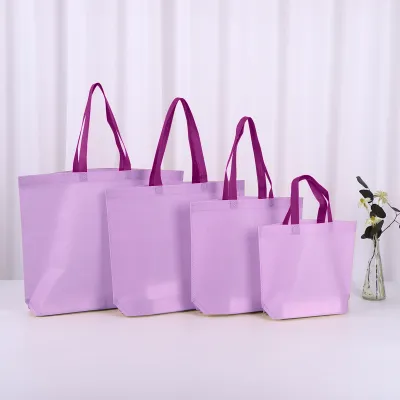 Simple Solid Color Large Capacity Non-Woven Storage Bag 10pcs-Bag