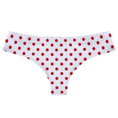Christmas Lingerie Women Sexy Santa Snowflake Letter Print Low Waist Panties