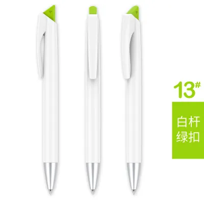 Simple Press Plastic Ballpoint Pen