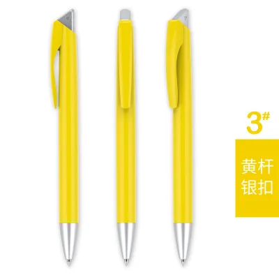 Simple Press Plastic Ballpoint Pen