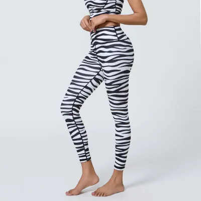 Women Yoga Animal Print High Waist Sports Leggings