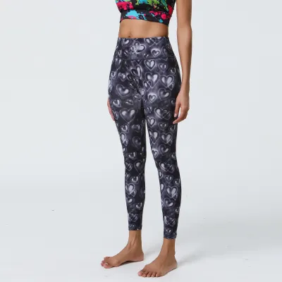Women Yoga Fashion Printed High Waist Sports Leggings