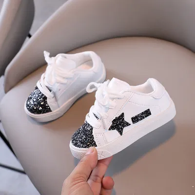 Kids Unisex Fashion Casual Vintage Flat Lace-Up Star Sneakers