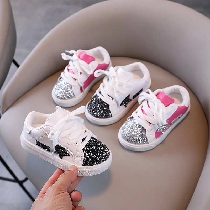 Kids Unisex Fashion Casual Vintage Flat Lace-Up Star Sneakers