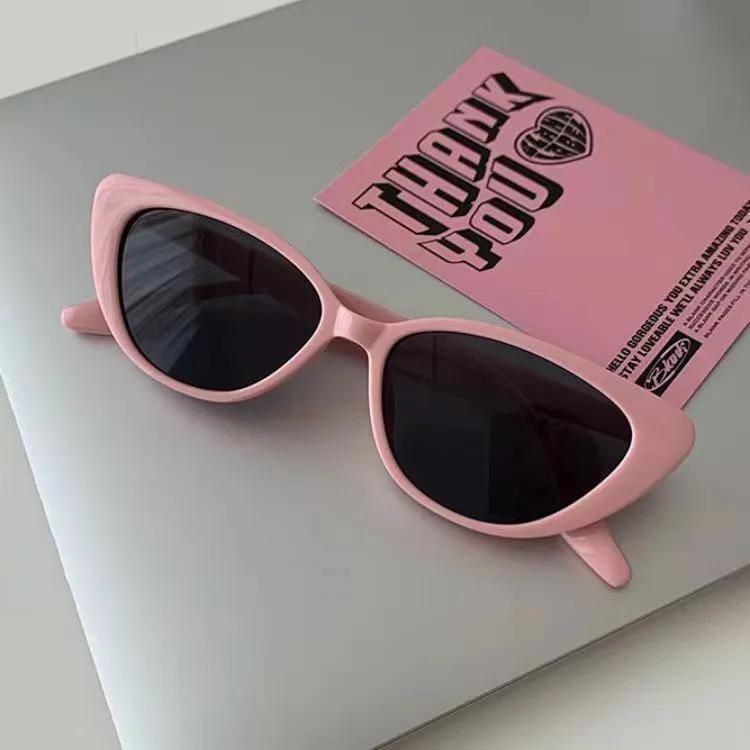 Fashion Solid Color Cat Eye PC Frame Sunglasses