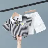 KIDS Suit Black Strip
