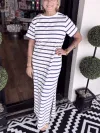 D.Blue Strips On White Background