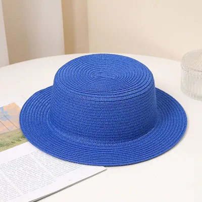 Fashion Solid Color Papyrus Straw Sun Hat