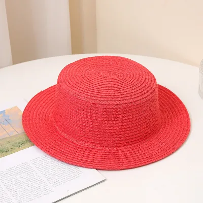 Fashion Solid Color Papyrus Straw Sun Hat