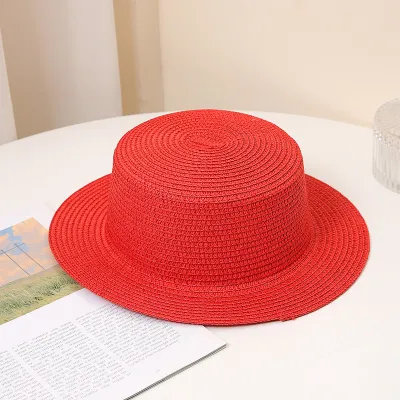 Fashion Solid Color Papyrus Straw Sun Hat