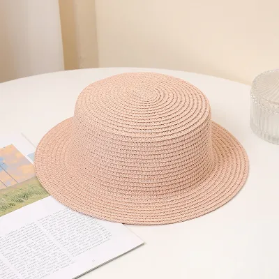 Fashion Solid Color Papyrus Straw Sun Hat