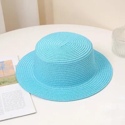 Fashion Solid Color Papyrus Straw Sun Hat