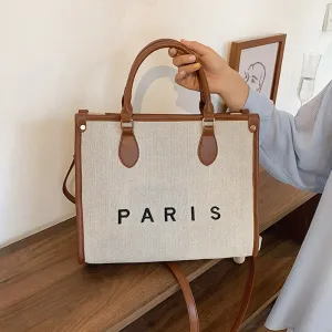 Fashionable Canvas Embroidered Tote Bag