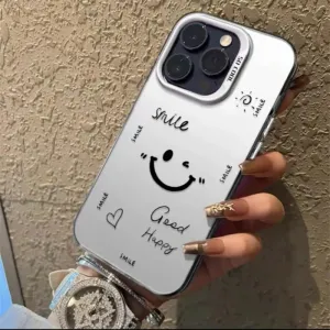 Women Fashion Smiley Frosted Apple Phone Case