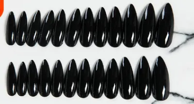 Women Simple Nude 24 Full-Sticker Eagle Claw Strip Fake Nails