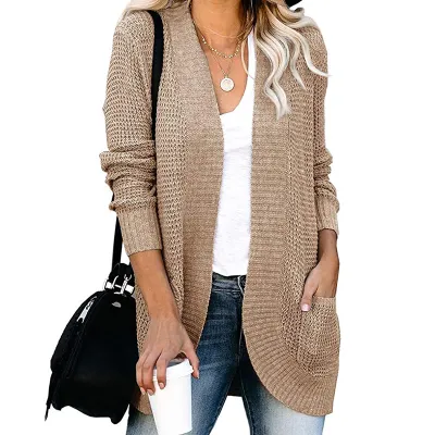 Casual Women Autumn Winter Cardigan Knitted Sweater Coat